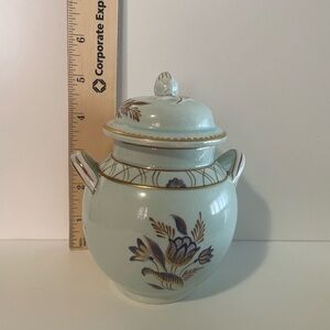 Floral Ceramic Jar with Lid